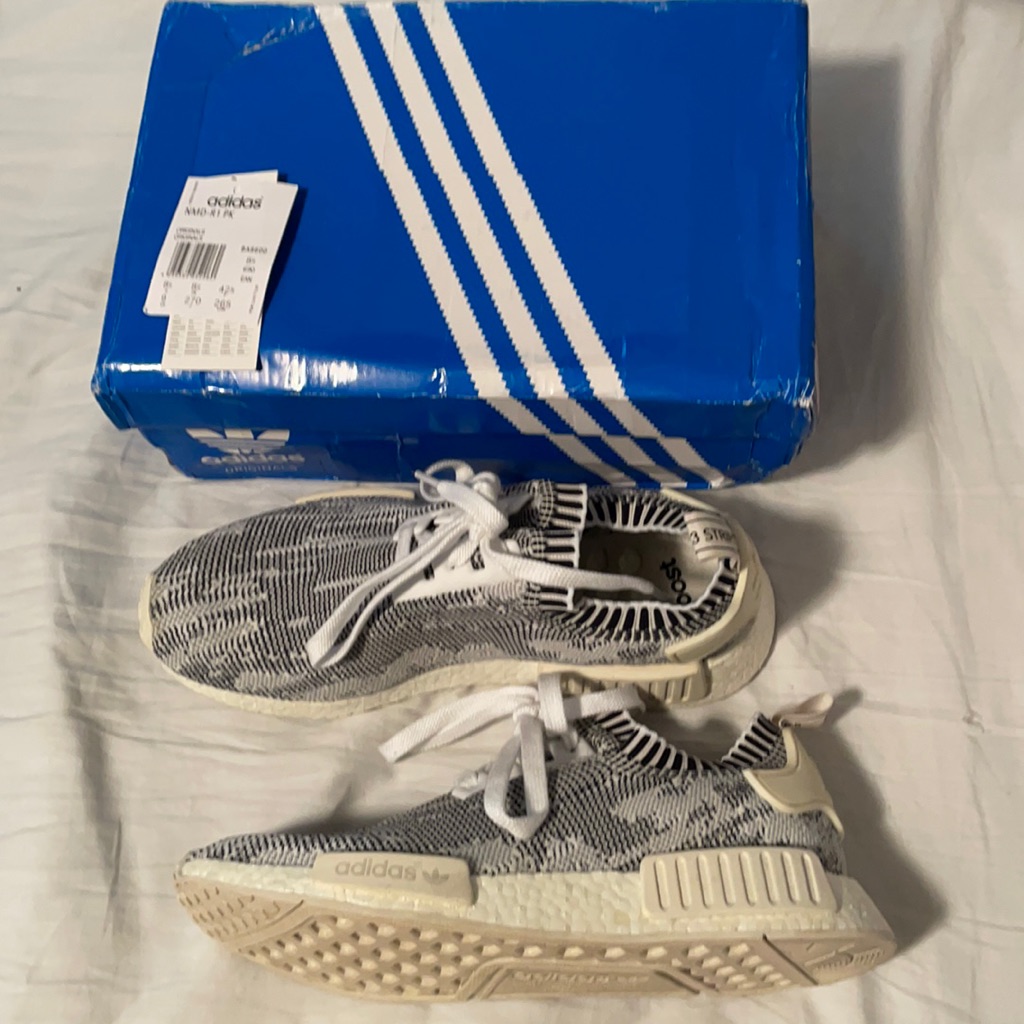 Adidas Nmd R1 Pk White Camo Size 9